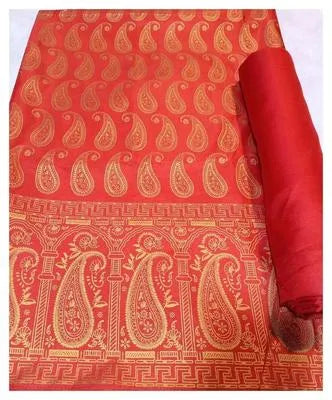 2 Pcs Women's Unstitched Block Printed Suit
