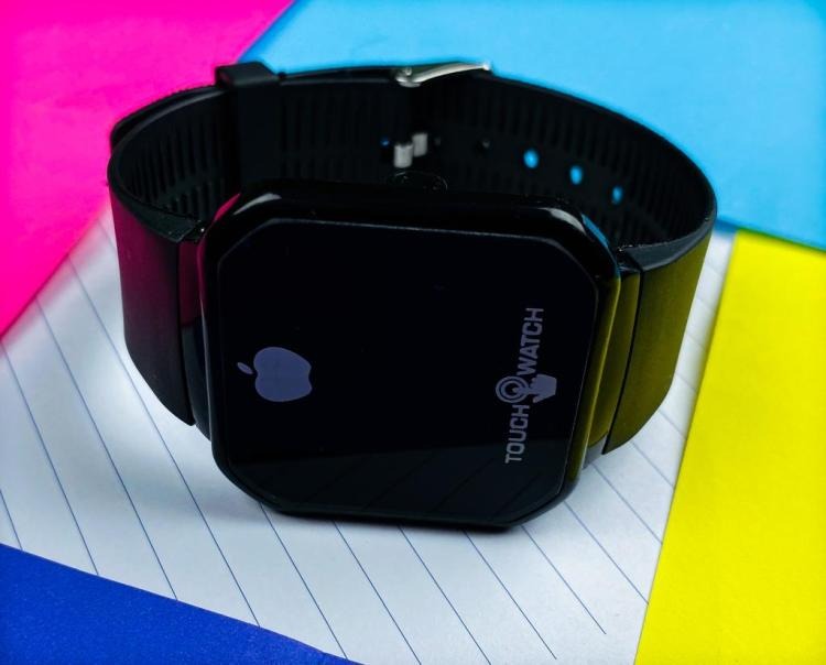 Touch LED Watch Fashion Casual Sports Men's Watch Touch Smart LED Digital Watches Electronics Wrist Watches for Men Women Square Clock (Random color) Without box
