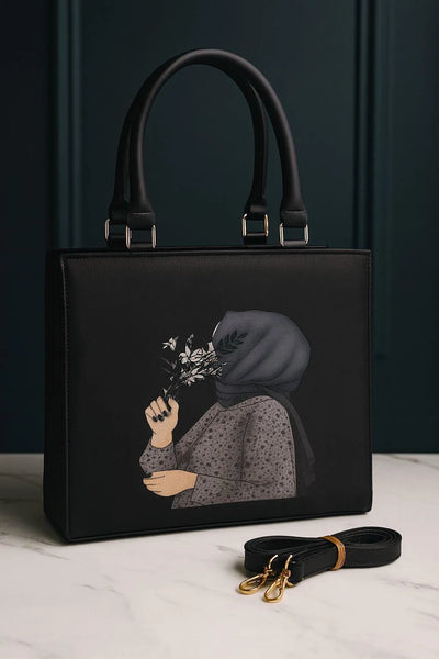 Girl's PU Leather Printed Hand Bag