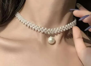 Pearl Neck Choker Necklace