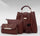 Women's PU Leather Plain Hand Bag