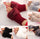 Warm Multicolor Fur Lined Gloves for Extreme Cold Weather - 2 Piece Set